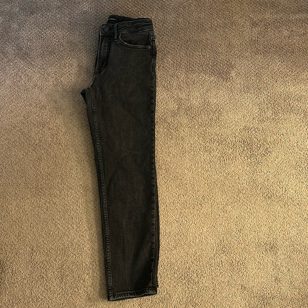 Free assembly high waisted 90s straight black jean